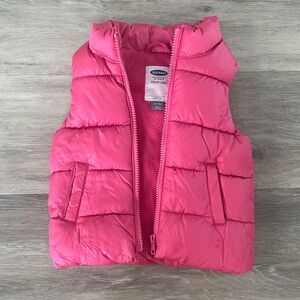Old Navy Bright Pink Quilted Vest